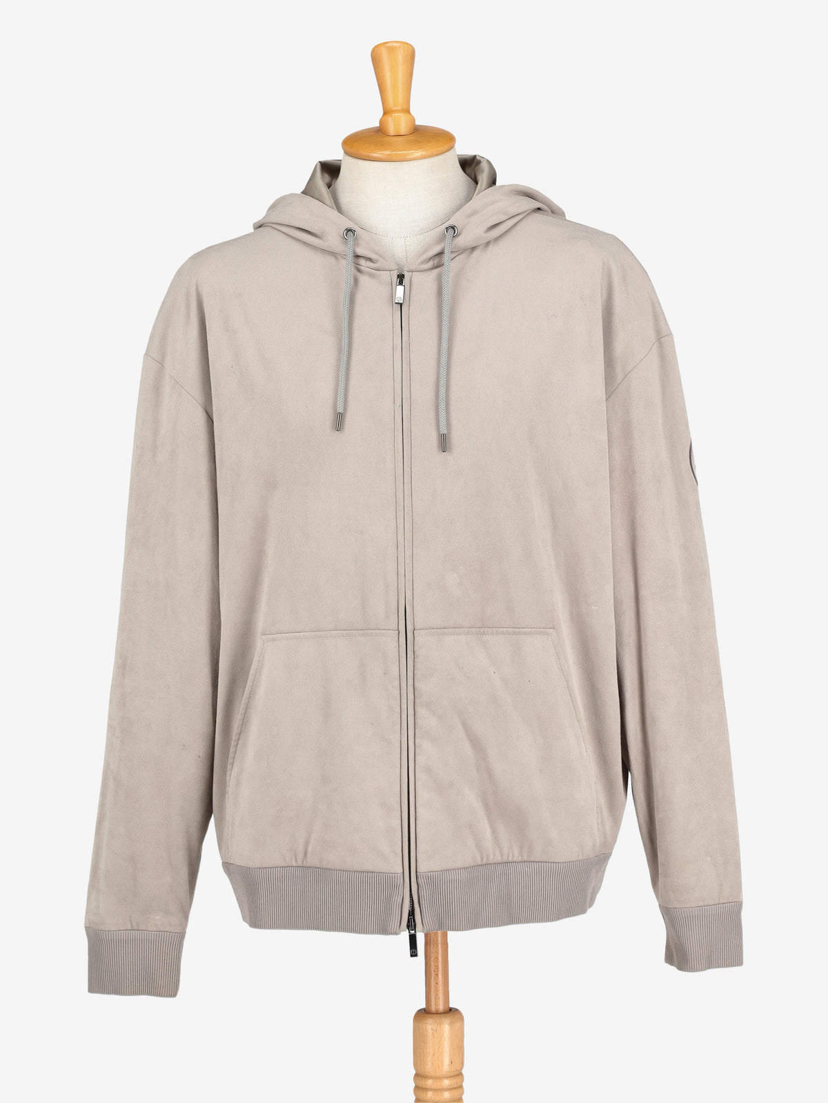 Giorgio Armani Grey Zip-Up Hoodie WCV112502  Giorgio Armani 