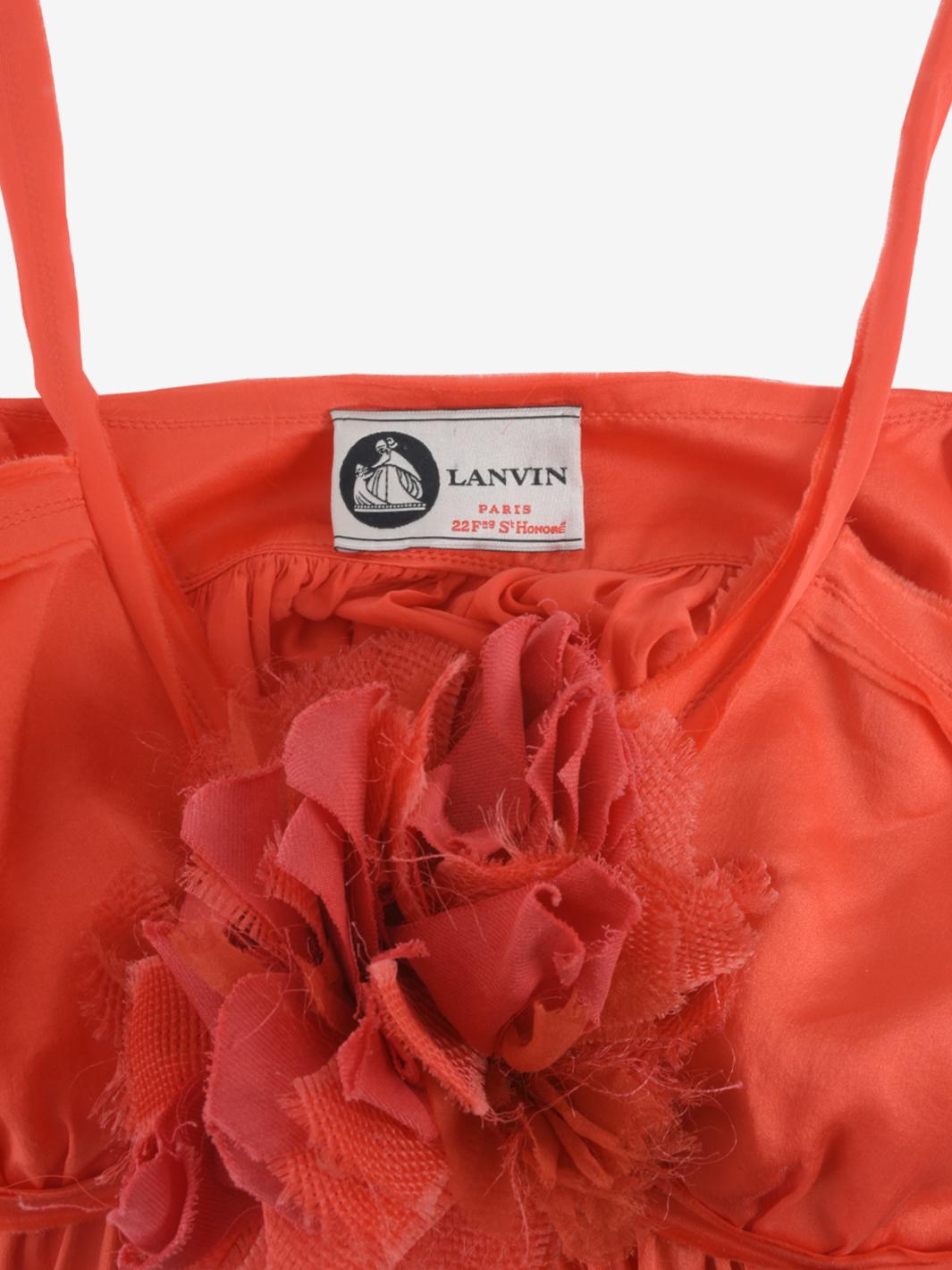 Lanvin 真丝中长连衣裙