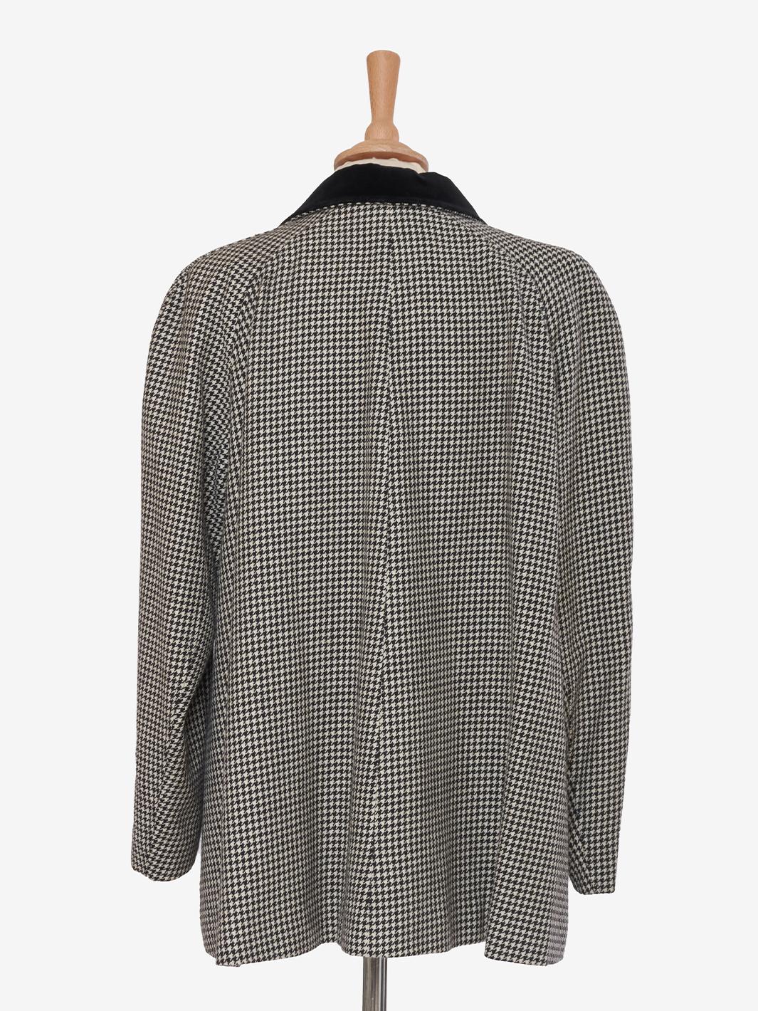 Vintage houndstooth wool jacket