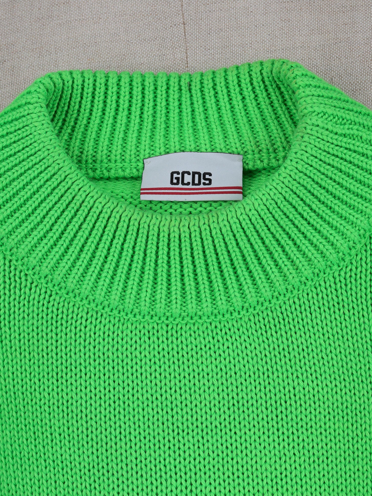 GCDS Acid Green Jumper WCV250816.01  GCDS 