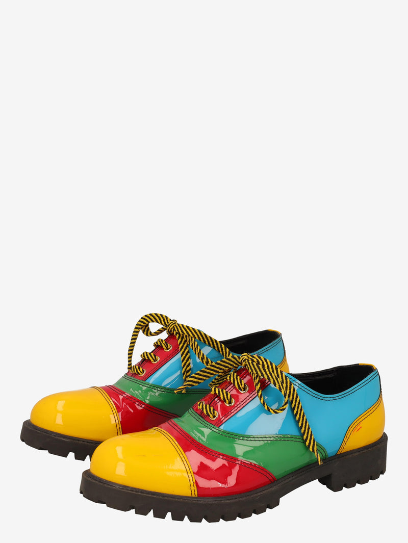 Moschino Patchwork Patent Leather Derby Shoes WCV250819.12  Moschino 