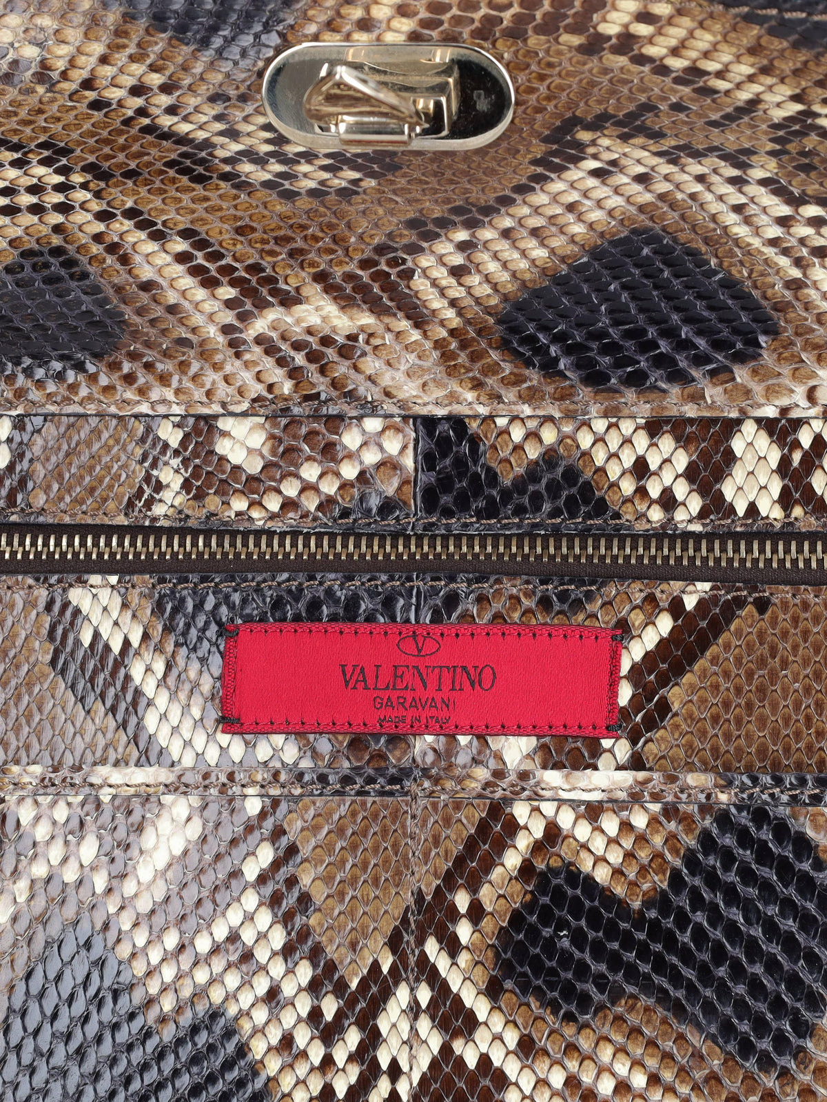 Valentino Python Shopper Bag