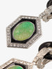 Kenneth Jay Lane Jade And Rhinestones Earrings CVR24.1.7  Kenneth Jay Lane 