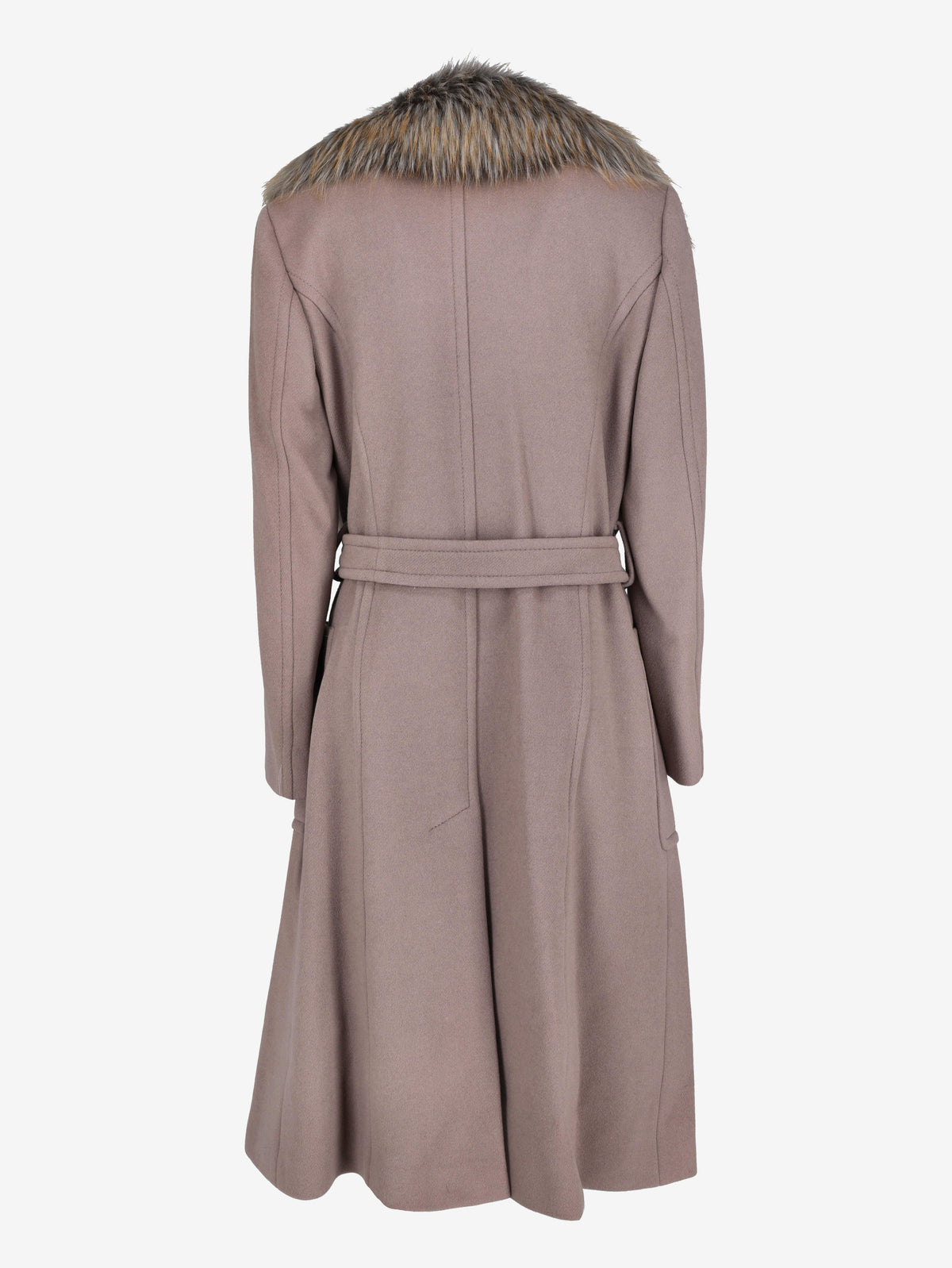 Max & Co. Wool Coat with Faux Fur Collar CVM26.22.9  Max & Co 