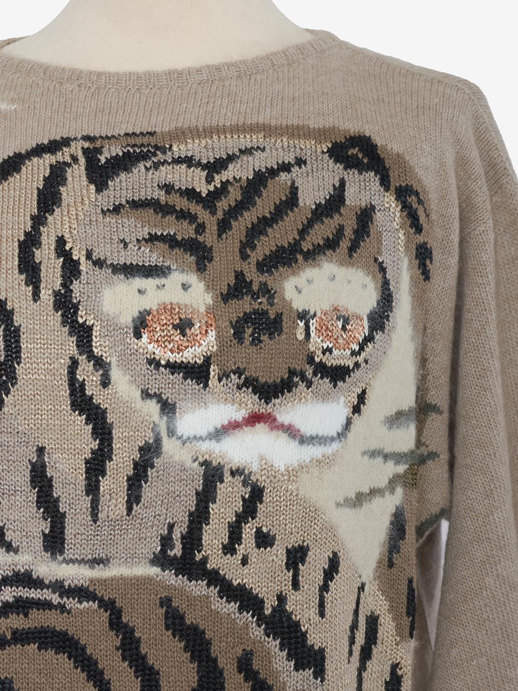 Krizia Hyena Embroidery Sweater CVM21.90.32F  Krizia 