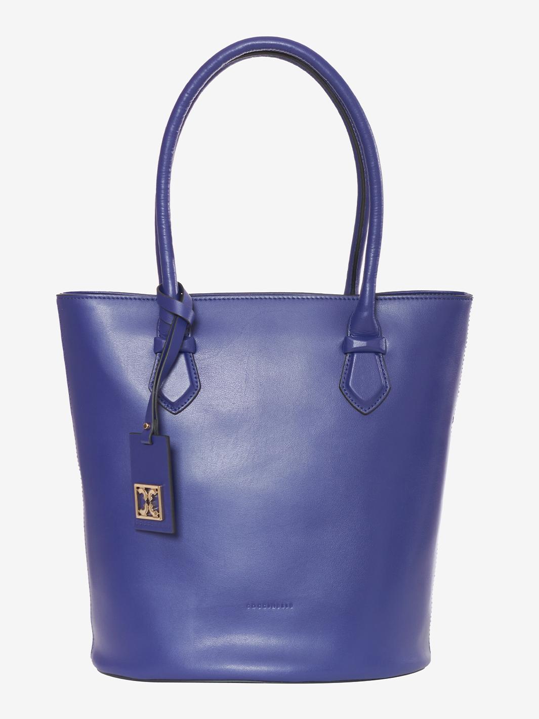 Buy vintage Coccinelle Blue leather bucket bag at Cavalli e Nastri