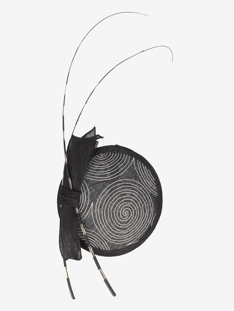 Armani Collezioni Straw Fascinator Hat with Bow Detail W27526.158  Giorgio Armani 