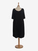Abito midi oversize blu scuro di Jil Sander