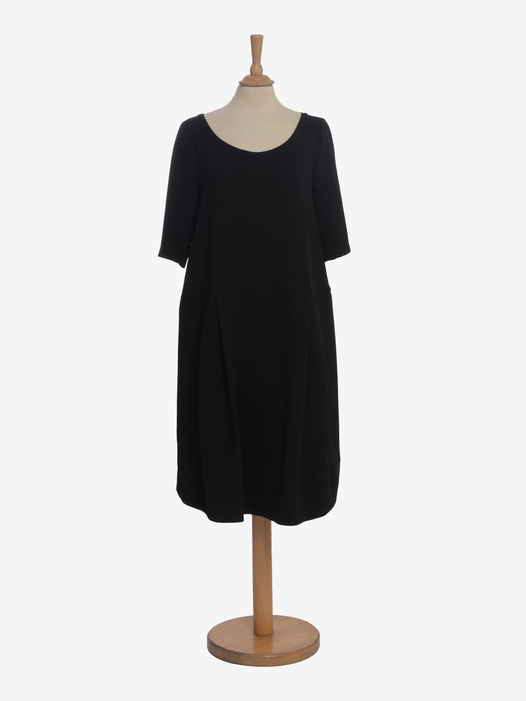 Abito midi oversize blu scuro di Jil Sander