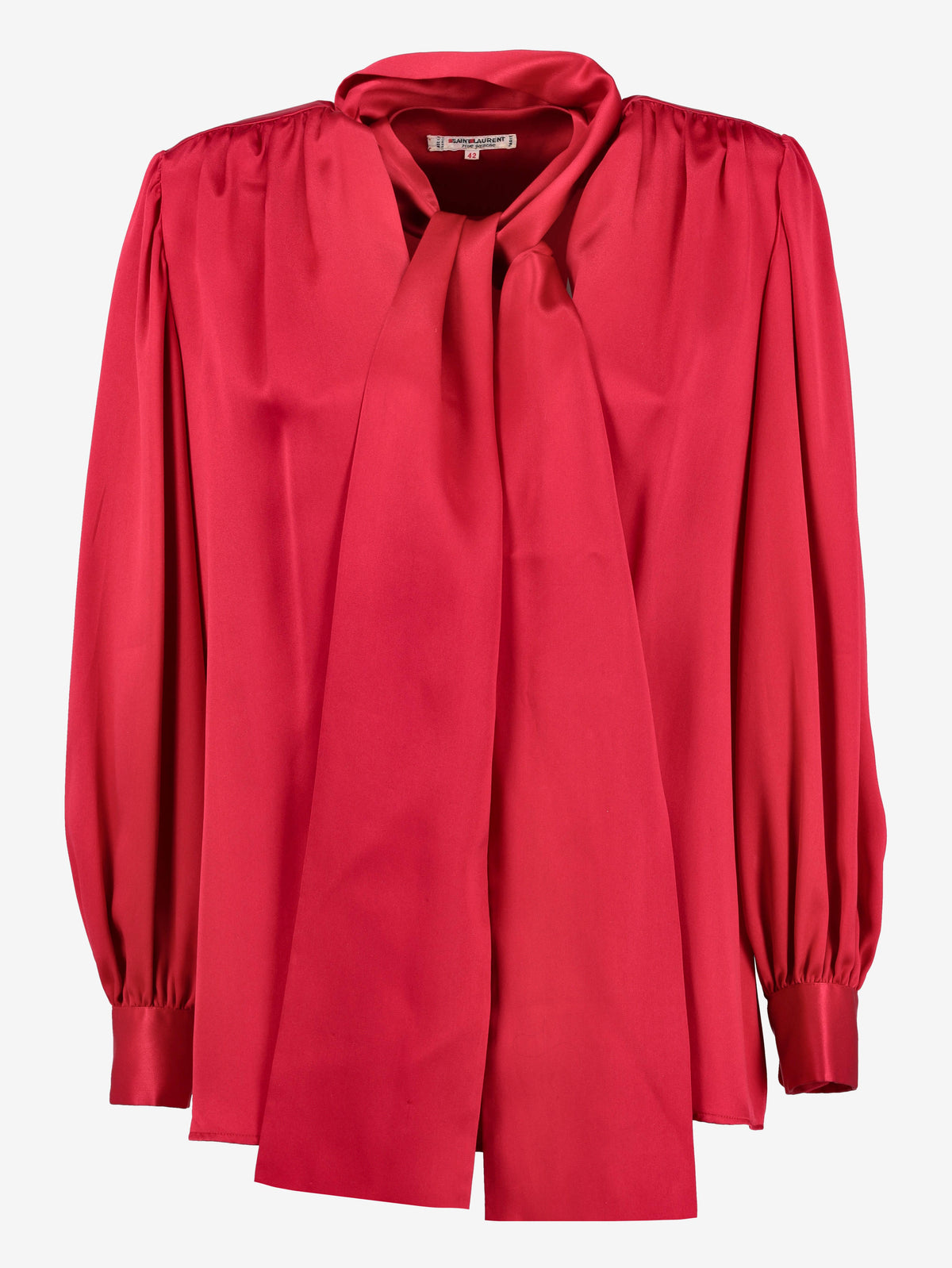 Yves Saint Laurent Red Blouse
