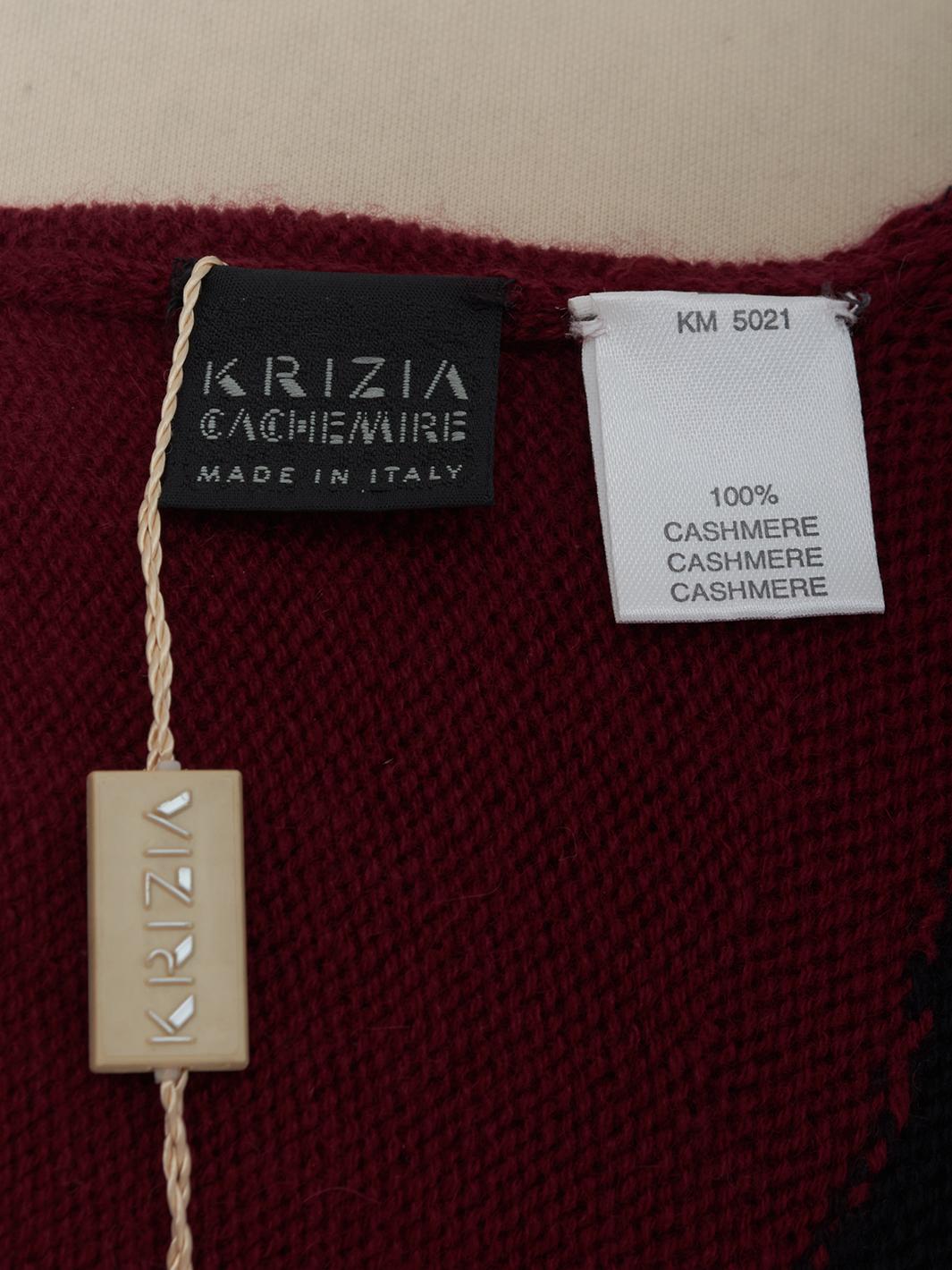Krizia 豹纹羊绒毛衣