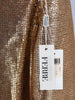 Gianfranco Ferré Gold Laminated Knit Turtleneck with Asymmetric Zip - 1993 W2511.129  Gianfranco Ferré 