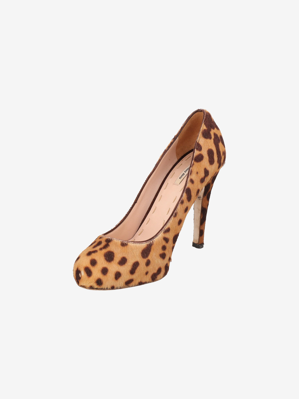 Miu Miu Leopard Print Heels W2202158  Miu Miu 