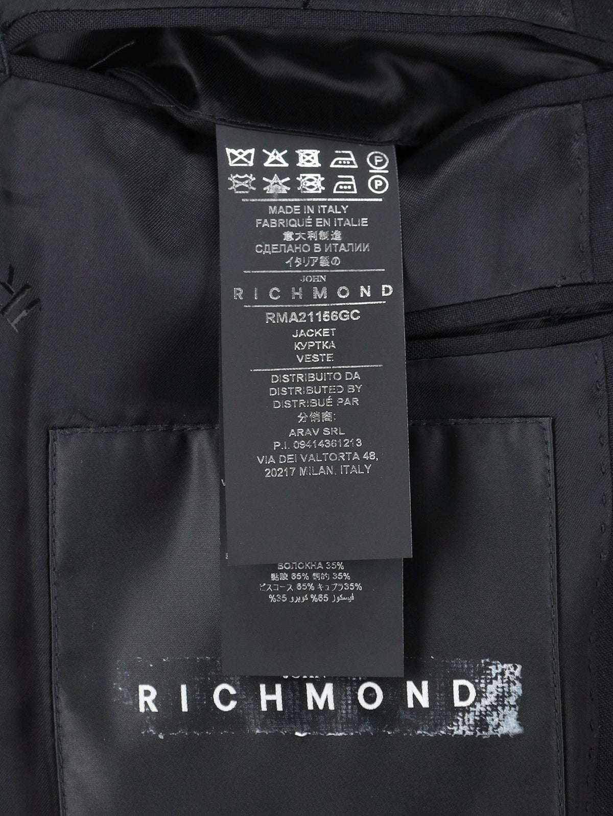 Richmond Studded Flag Blazer WCV250809.02  John Richmond 