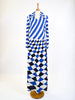 Roberta di Camerino blue and white dress, 70s W22040512  Roberta di Camerino 