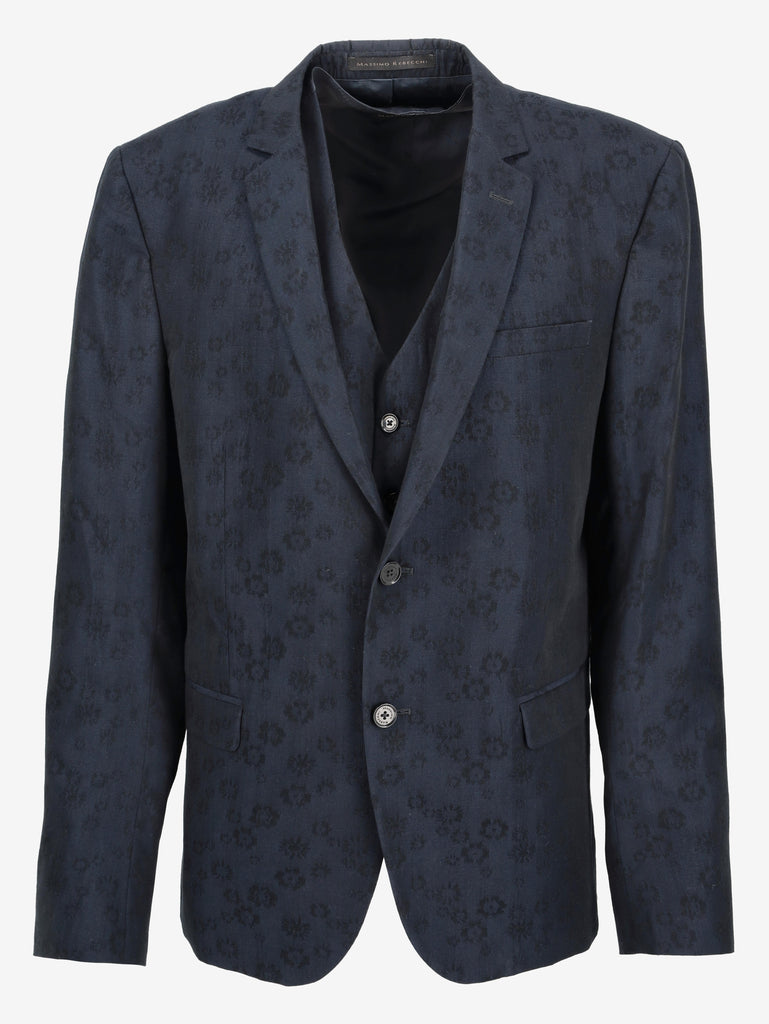Massimo Rebecchi Flowered Blazer With Vest WCV250830.05  Massimo Rebecchi 