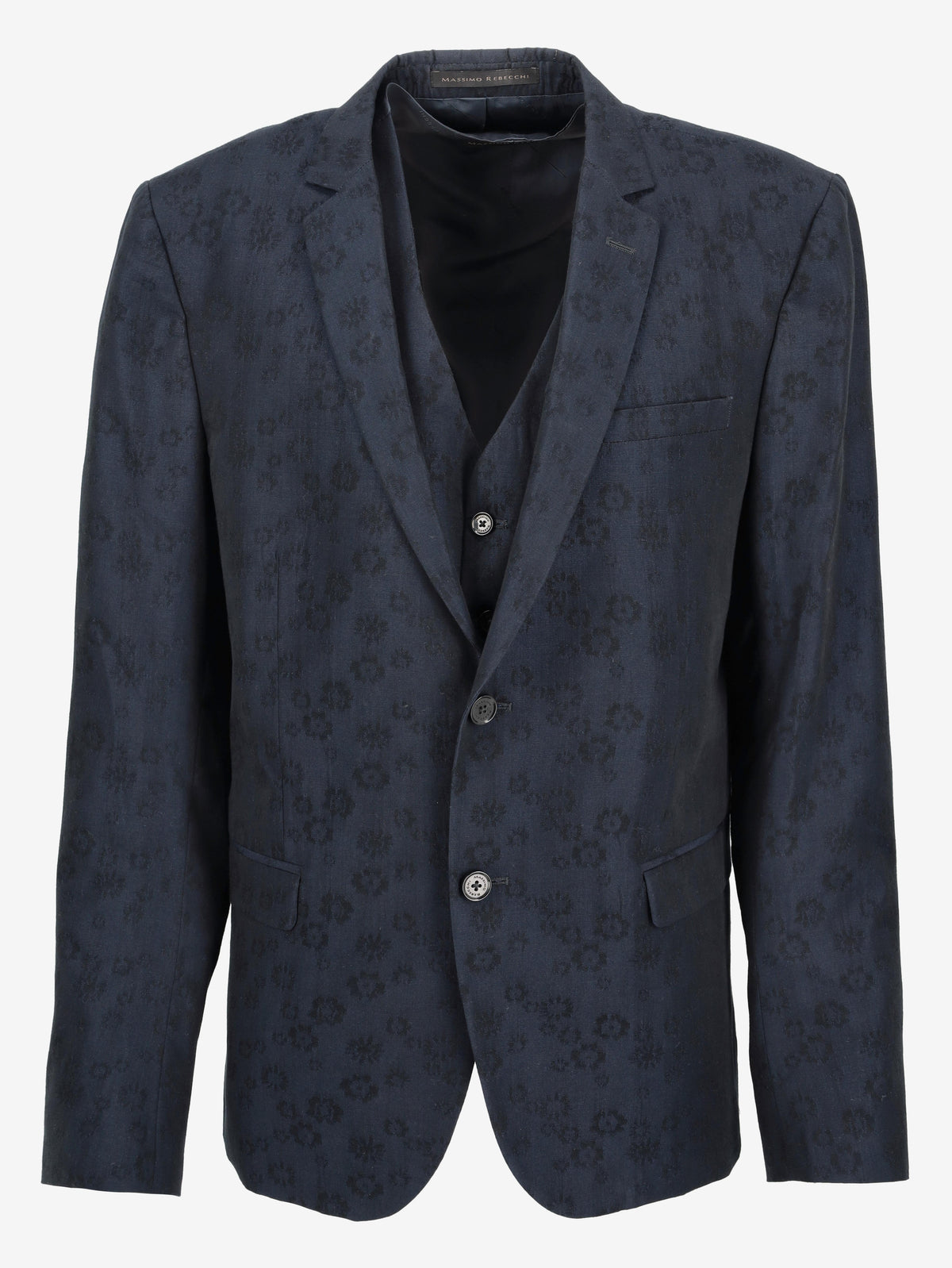 Massimo Rebecchi Flowered Blazer With Vest WCV250830.05  Massimo Rebecchi 