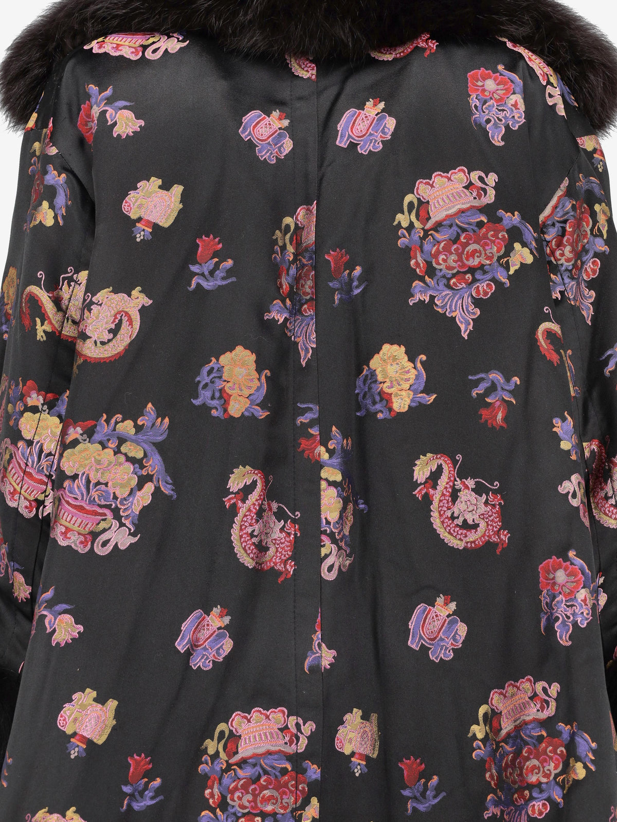 Mario Borsato Coat in Polyester with Oriental Pattern CVM26.6.113  Mario Borsato 