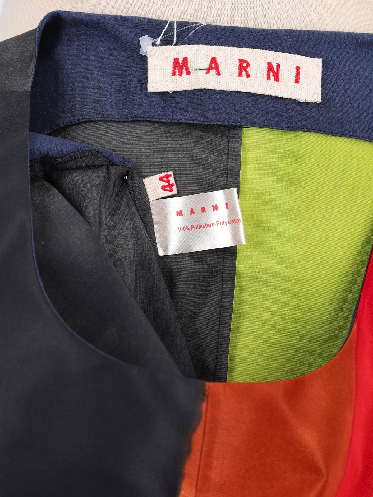 Marni 图案中长连衣裙 - 00 年代