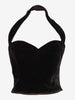 Juanita Sabbadini Top in velluto marrone