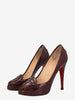 Louboutin Open Toed Heels in Burgundy Leather WCV161224_70  Christian Louboutin 