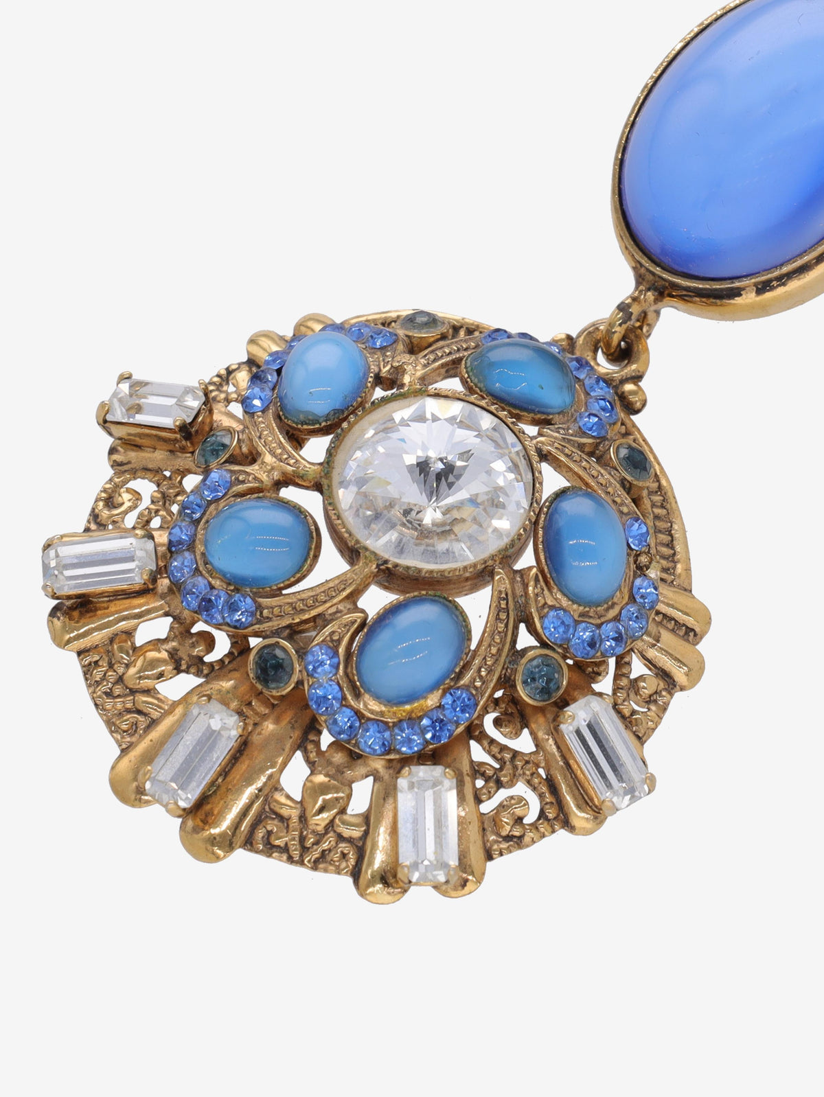 Vintage Gemstones Pendant Earrings MR031225.147  Vintage 