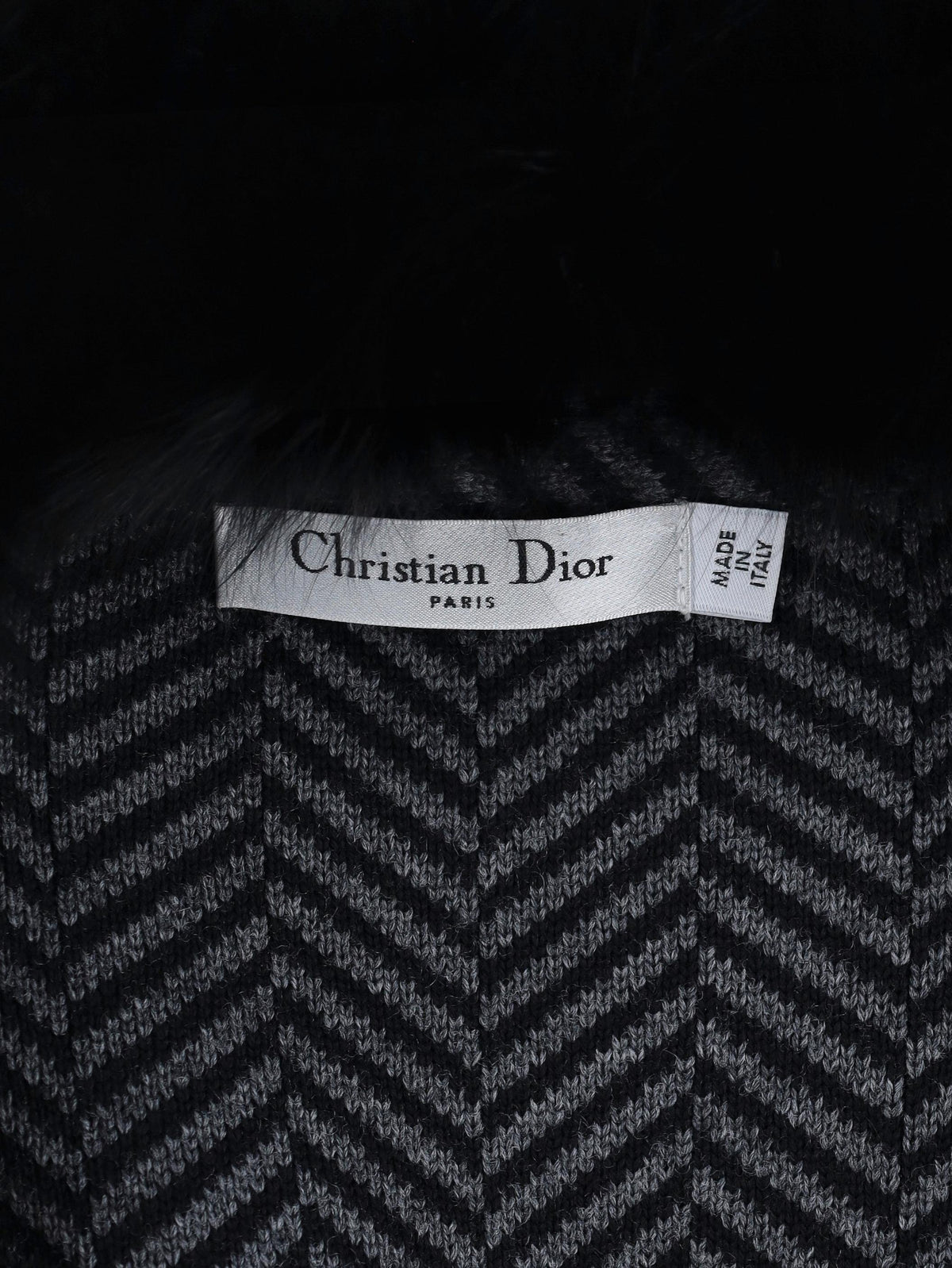 Dior 人字纹羊毛大衣