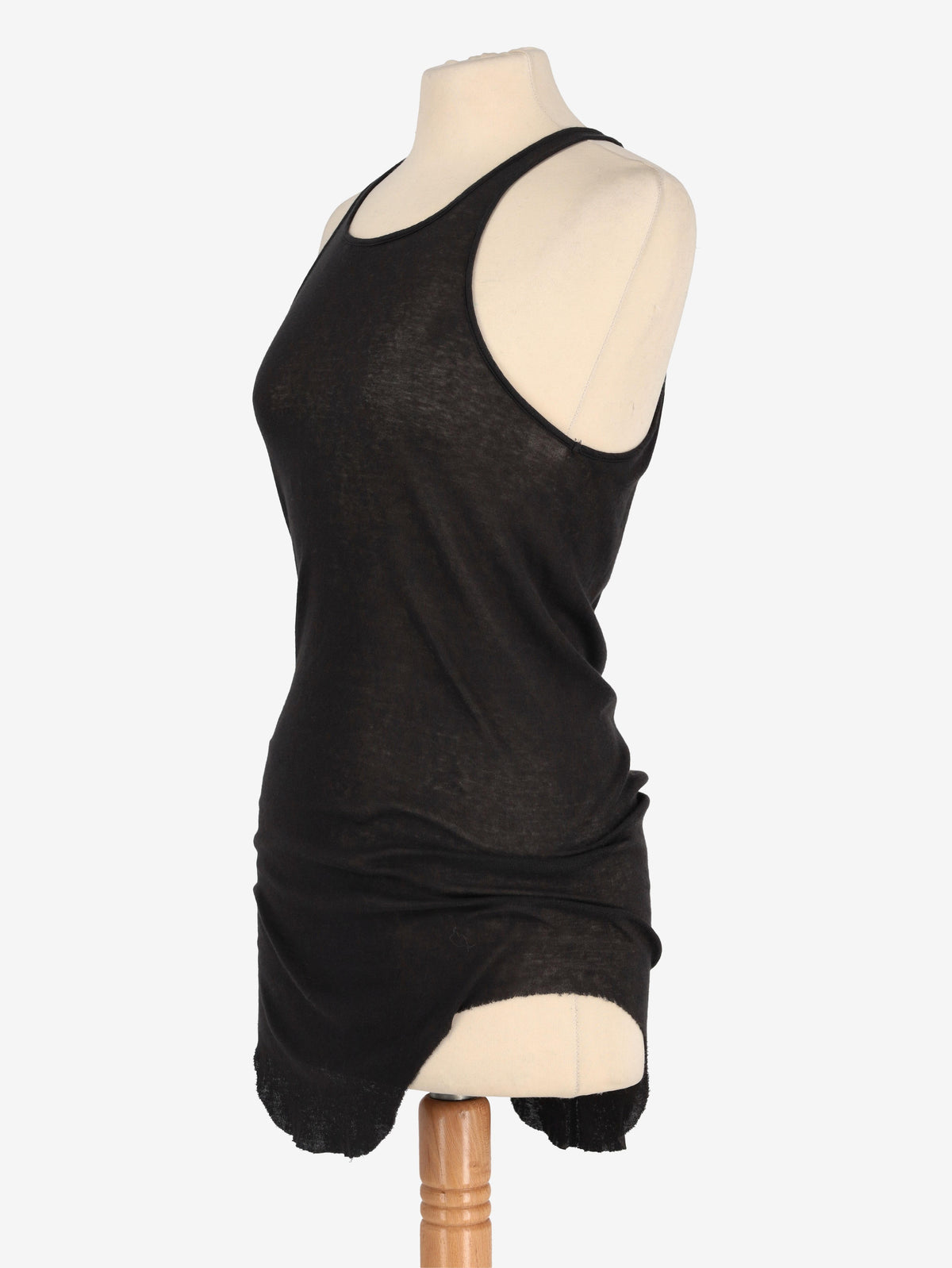 Rick Owens Forever Basic Rib Tank in Black Cotton RM300625.85  Rick Owens 
