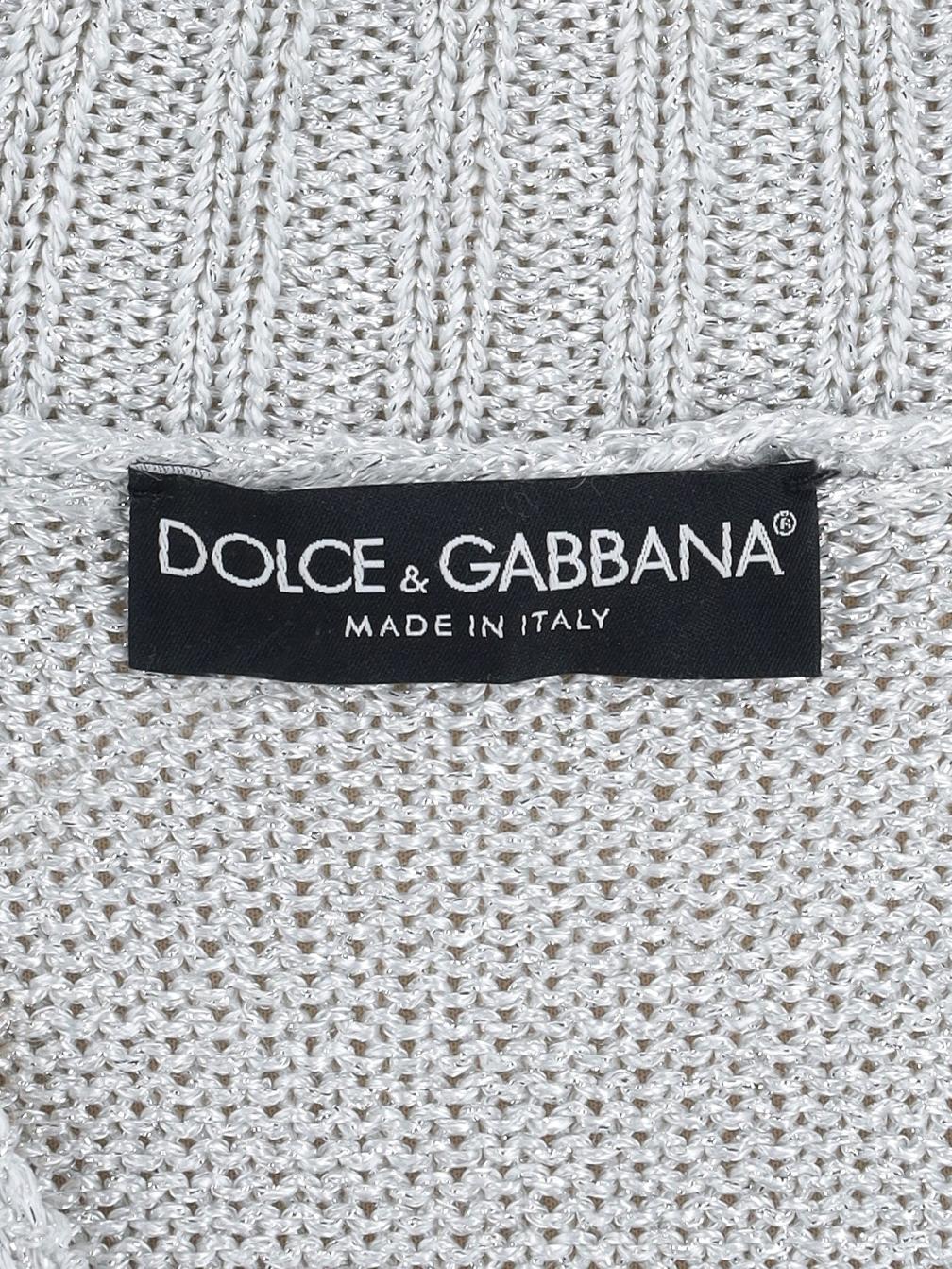 Dolce&Gabbana Silver Cardigan WCV161224_94  Dolce & Gabbana 