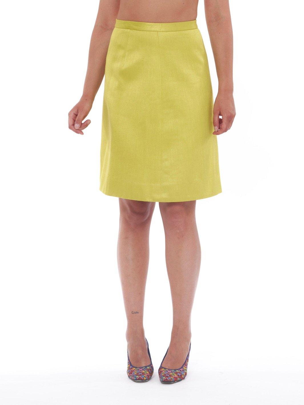 1960s knee-length Gio Caré skirt in lime green cotton W22051913  Gio Carè 