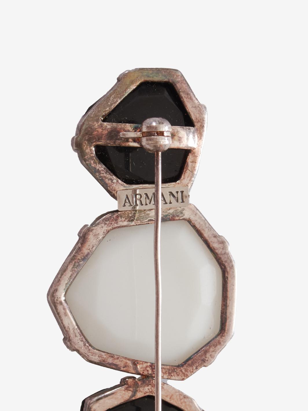 Armani black and white brooch MR280923_14  Armani 