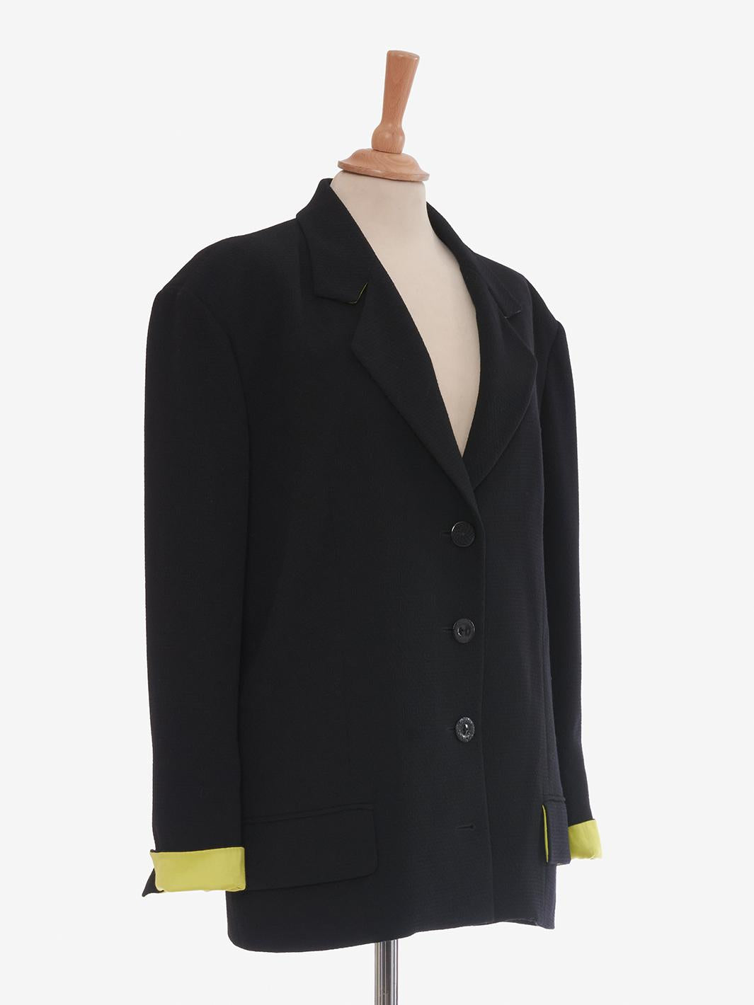 Chloé black and acid green Suit