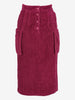 Saint Laurent Skirt in Burgundy Velvet MR120725.59  Yves Saint Laurent 