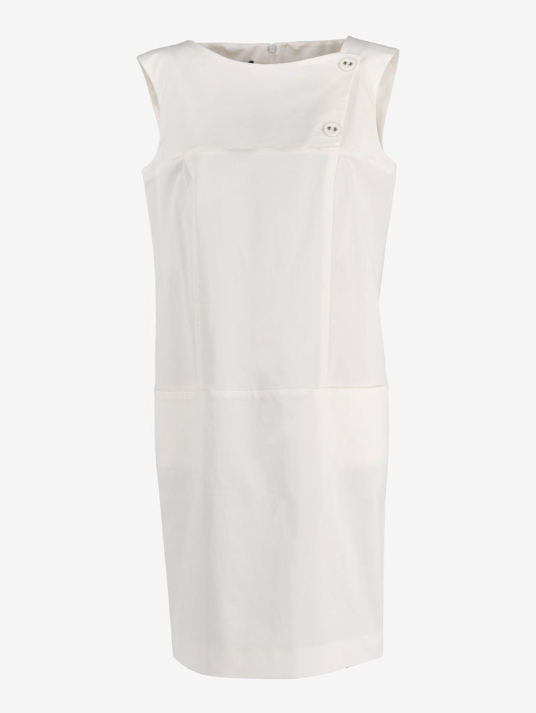Giò Guerreri  White Midi Dress WCV241010139  Gio Guerrieri 
