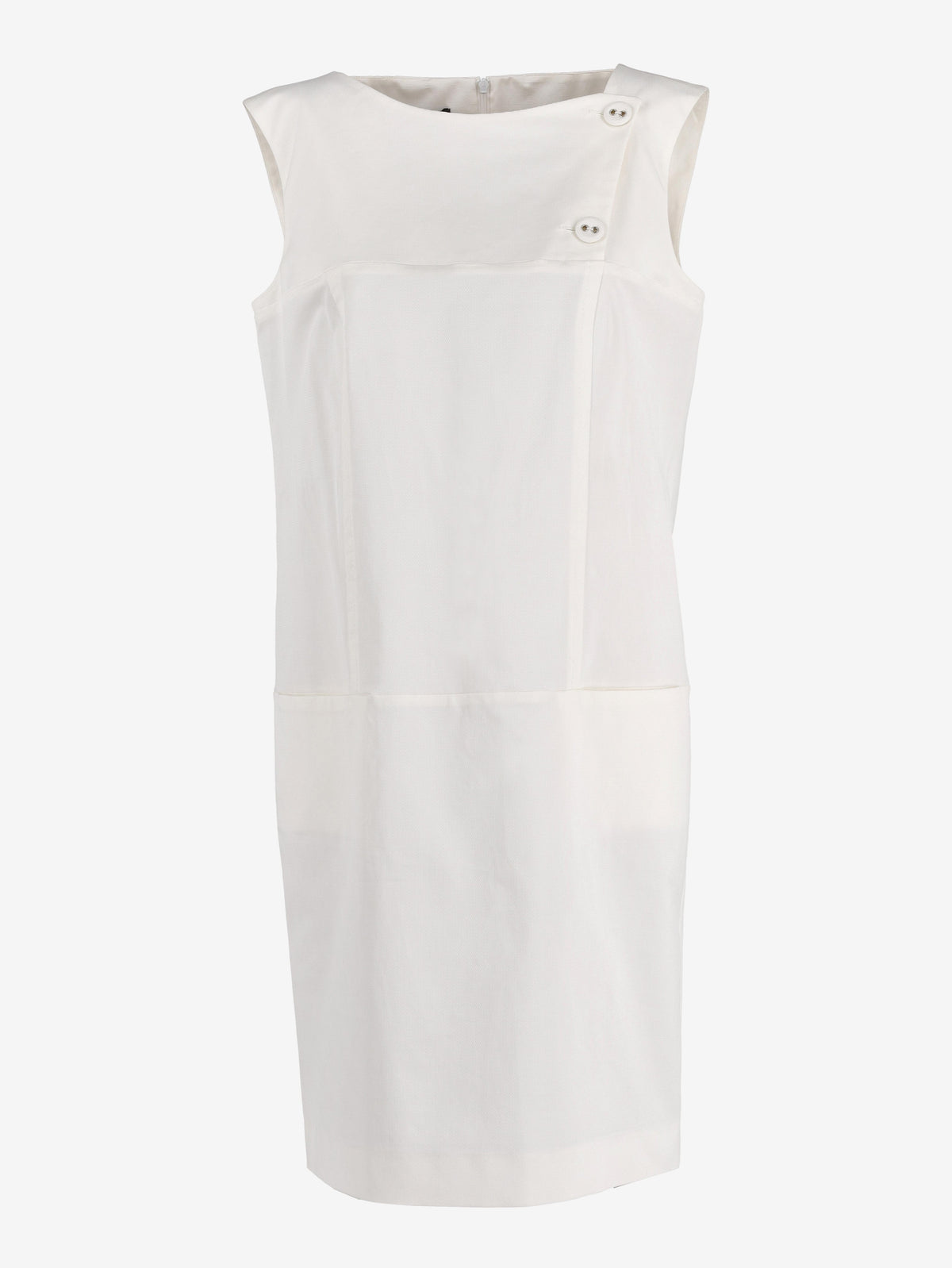 Giò Guerreri  White Midi Dress WCV241010139  Gio Guerrieri 