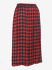 Mila Schön Houndstooth pattern silk skirt and blouse ensemble