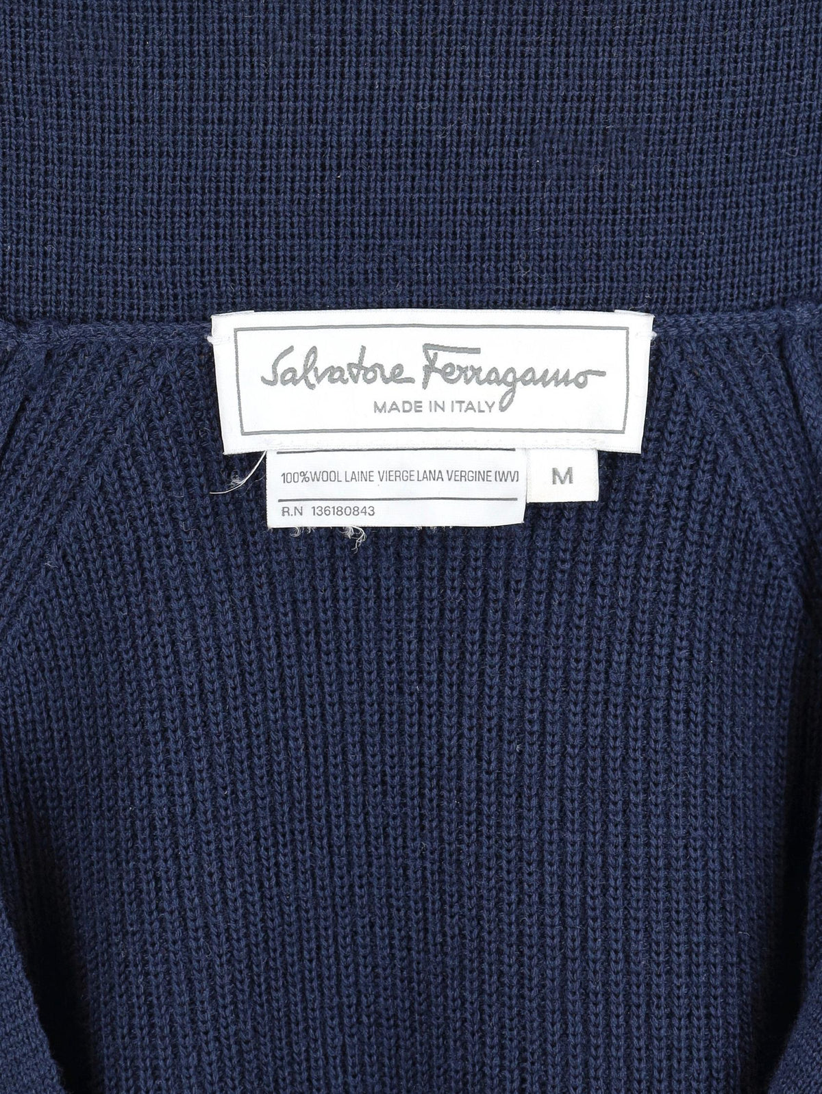 Salvatore Ferragamo Blue Knit Cardigan WCV112514  Salvatore Ferragamo 