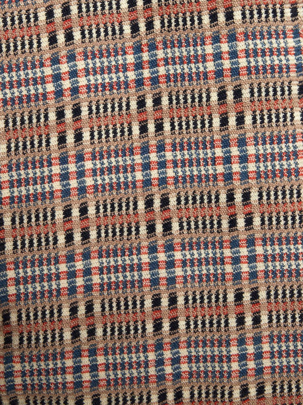 1970s Missoni woollen cape with check pattern