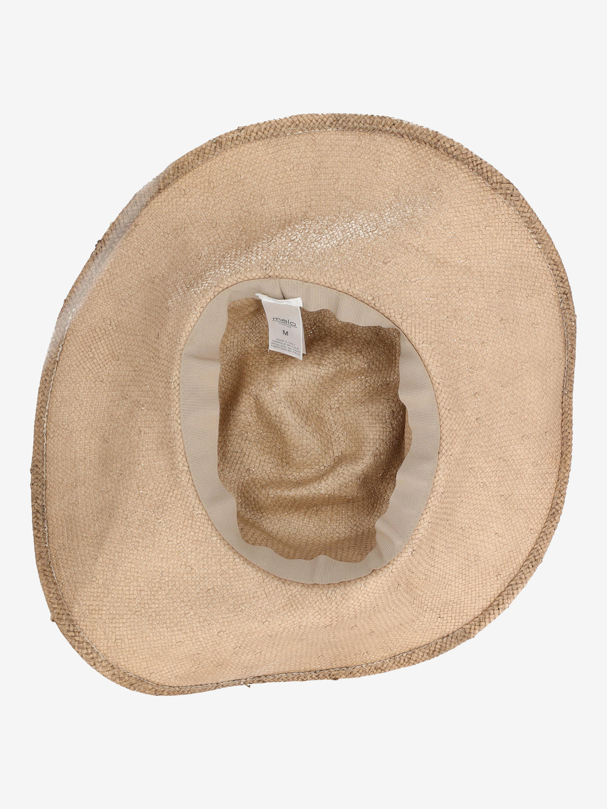 Malo "Riviera" Woven Straw Hat with Grosgrain Band WCV24101066  Vintage 