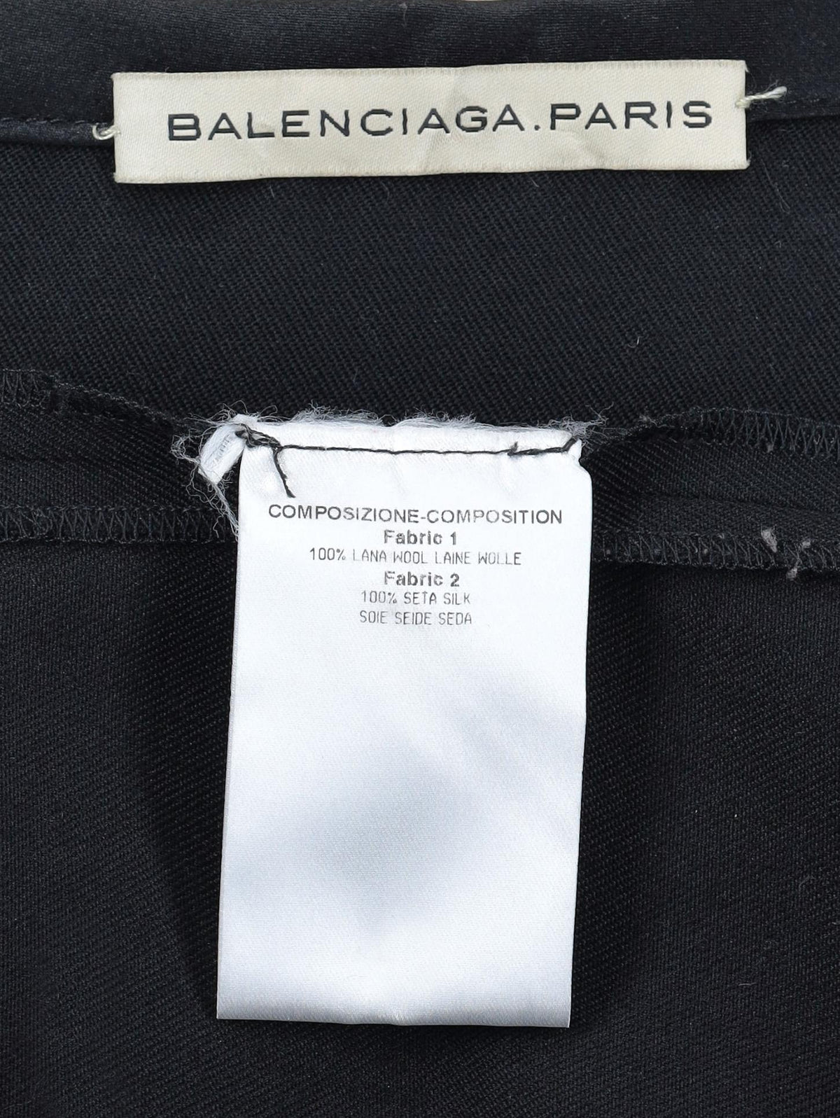 Gonna nera dell'esercito Balenciaga