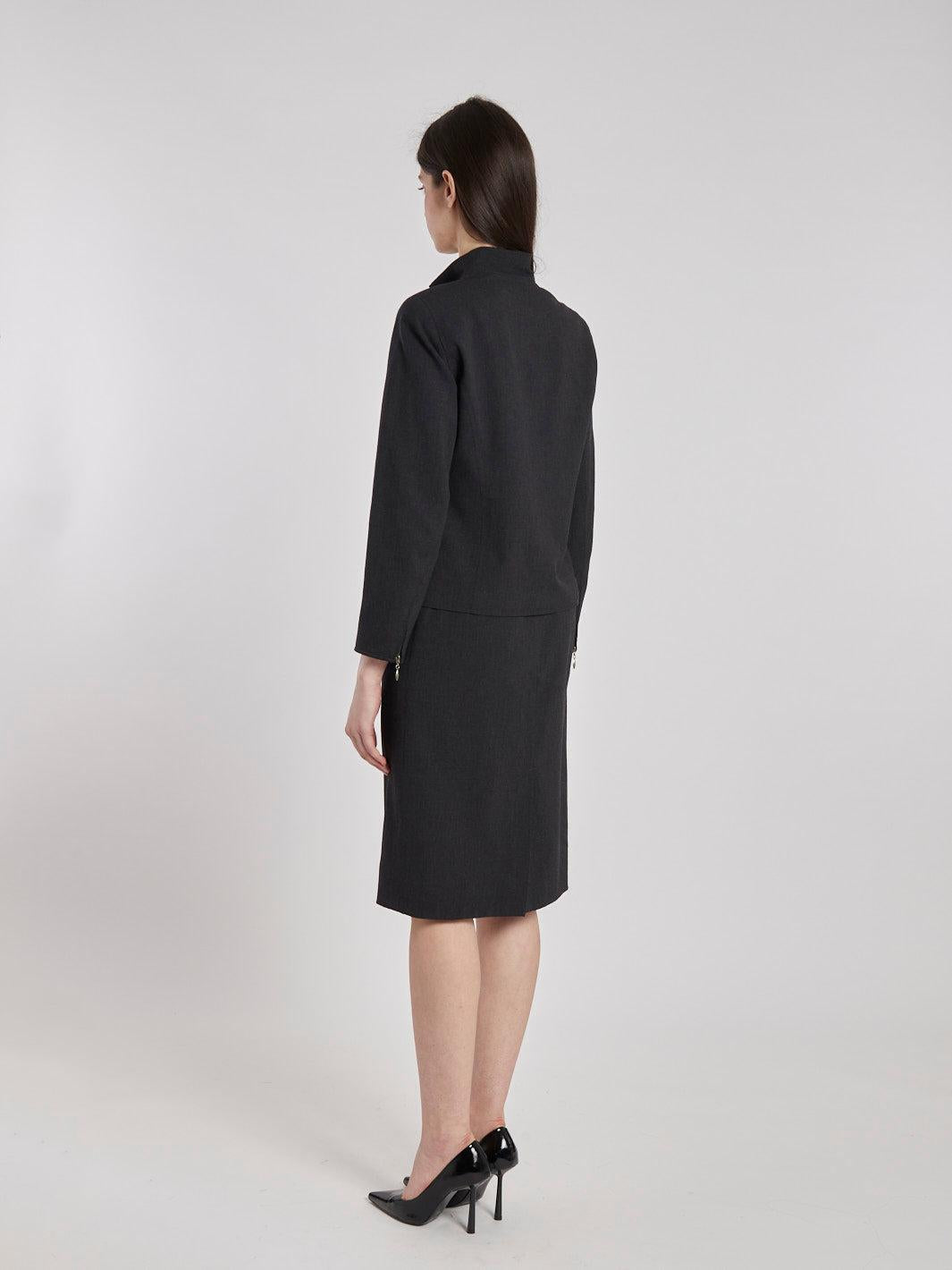 Y2K Ralph Lauren Petite women's suit in grey lightweight wool W2202251  Ralph Lauren 