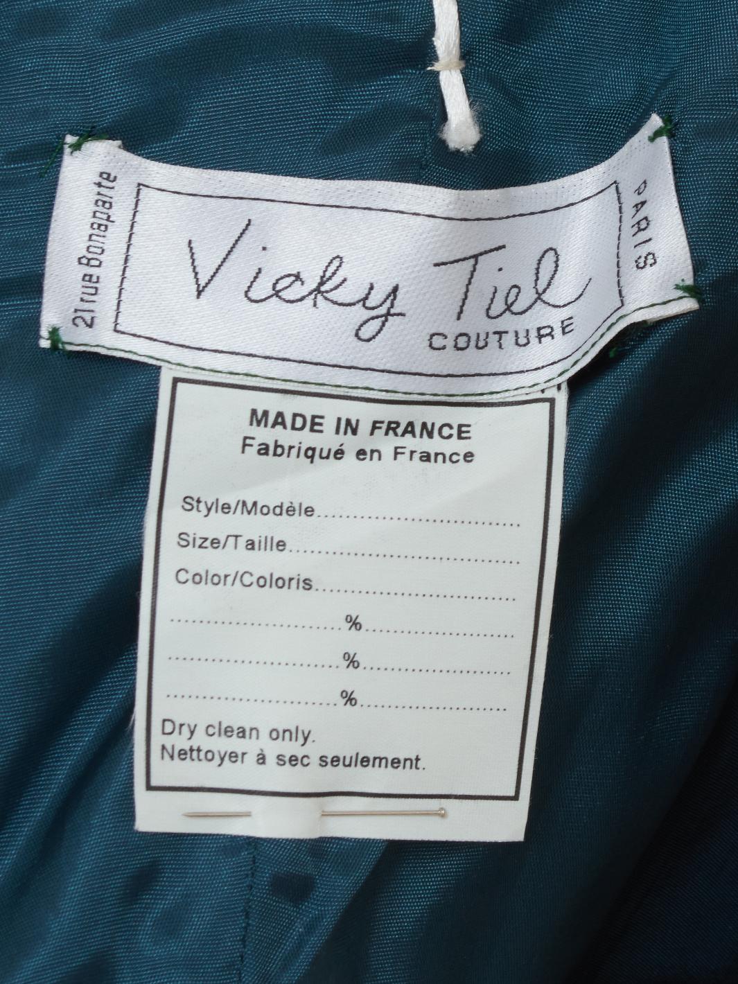 Vicky Tiel Green Long Dress