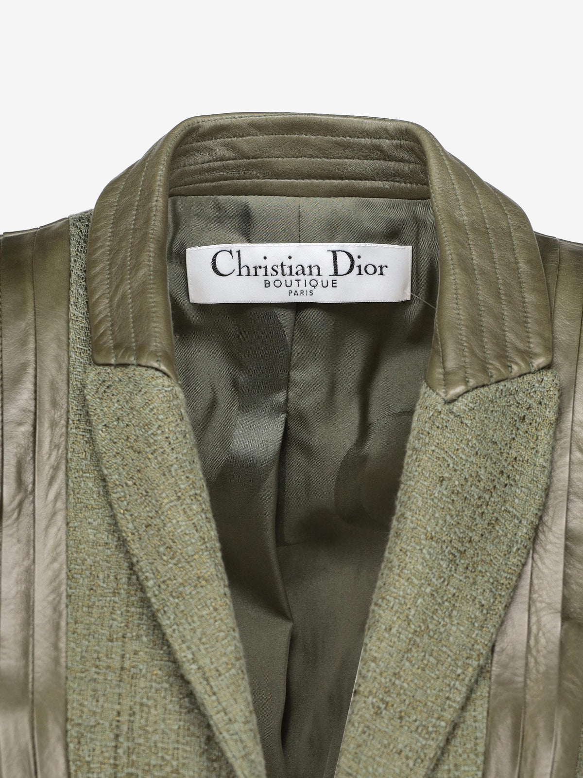 Christian Dior Blazer Jacket with Leather Inserts W7426.22  Christian Dior 