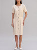 Yves Saint Laurent Short Sleeve Dress with Silver Buttons MR120725.3  Yves Saint Laurent 