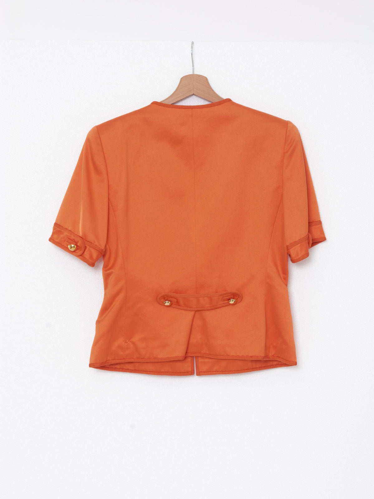 Orange silk jacket and skirt suit Giancarlo Parri CVB17.38.5  Giancarlo Parri 