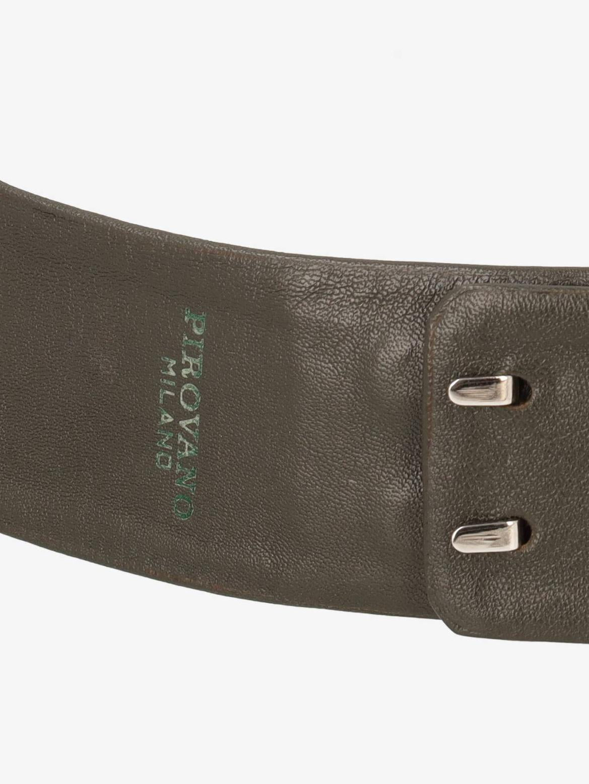 Pirovano Leather Belt W22042207  Pirovano 