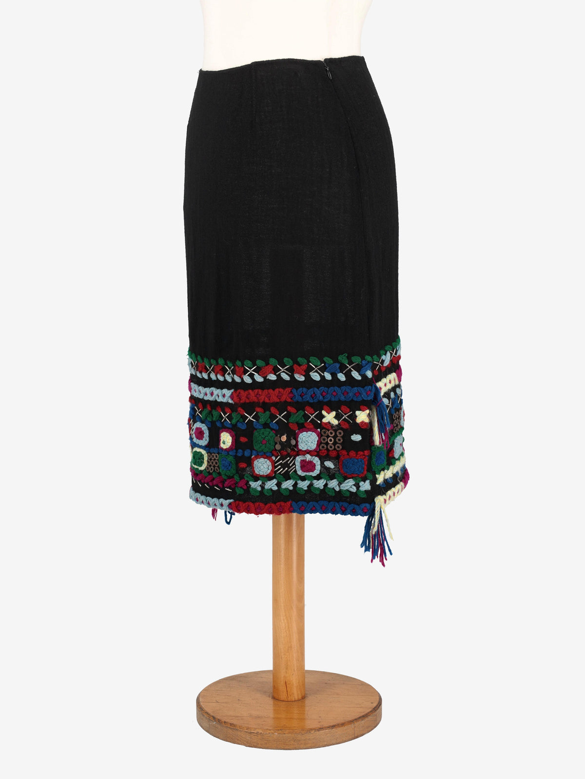 Fendi Wool Midi Skirt