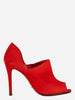 Shutz Red Suede Open-toe Pumps WCV22072101  Vintage 