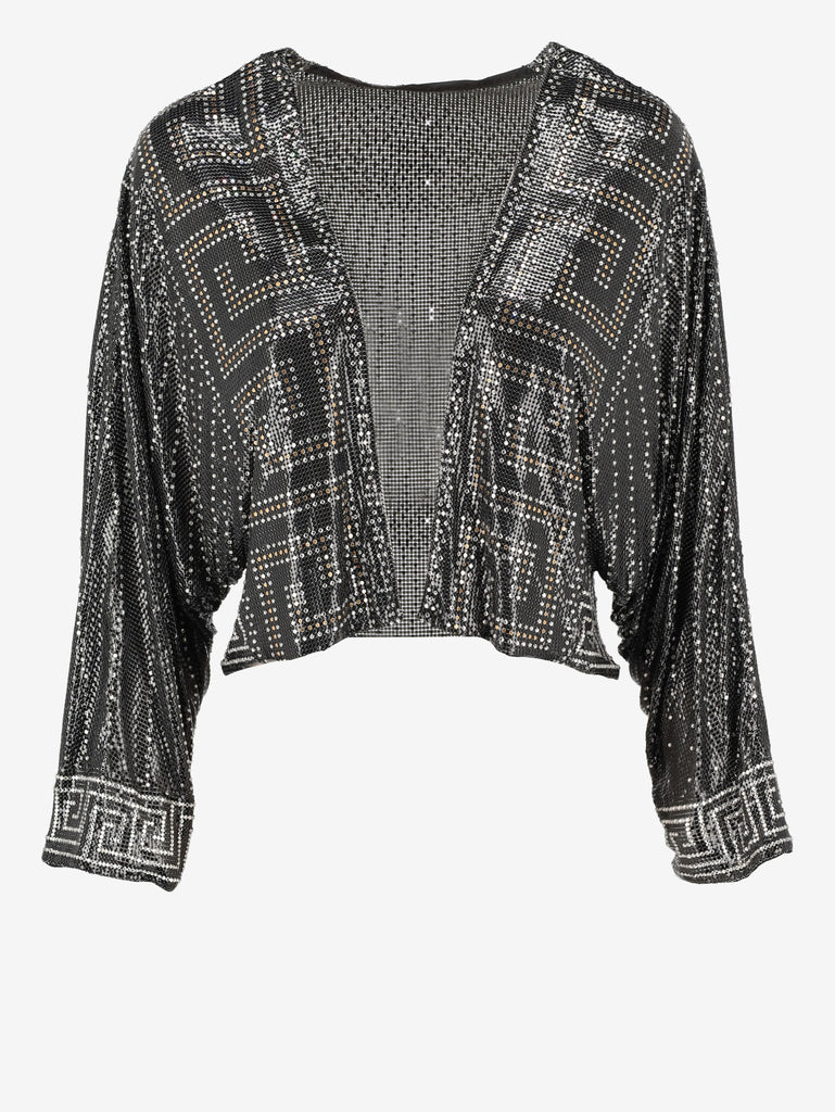 Gianni Versace Couture - Metallic Mesh Crop Blouse (S/S 1986) AR115  Gianni Versace 