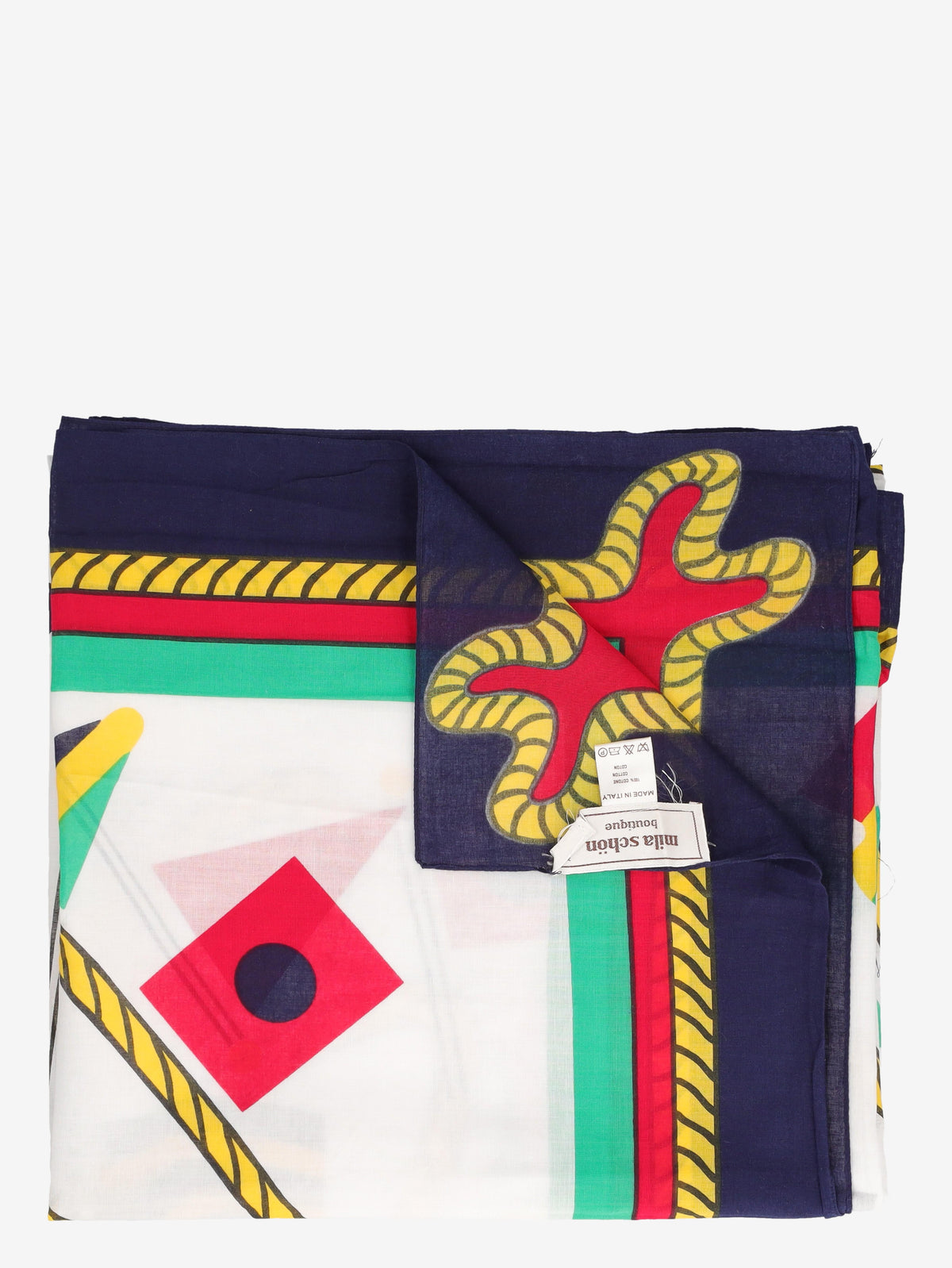 Mila Schön Geometric Patterned Foulard WCV241010421.21  Mila Schon 